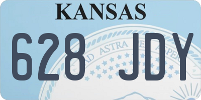 KS license plate 628JDY
