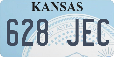 KS license plate 628JEC