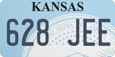 KS license plate 628JEE