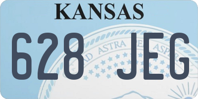 KS license plate 628JEG