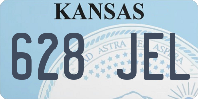 KS license plate 628JEL