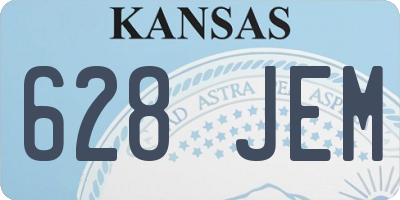KS license plate 628JEM