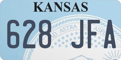 KS license plate 628JFA