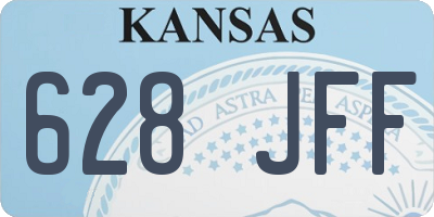 KS license plate 628JFF