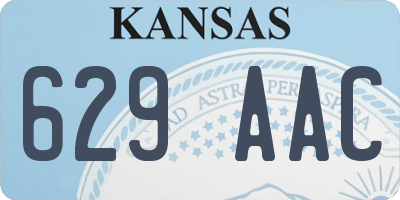 KS license plate 629AAC
