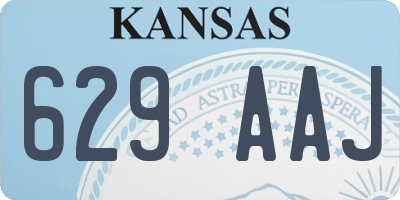 KS license plate 629AAJ