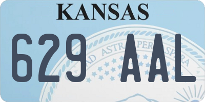 KS license plate 629AAL