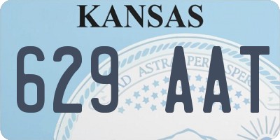KS license plate 629AAT