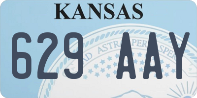 KS license plate 629AAY