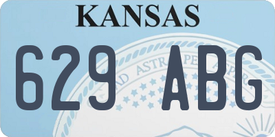 KS license plate 629ABG