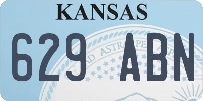 KS license plate 629ABN