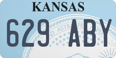 KS license plate 629ABY