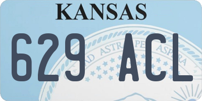 KS license plate 629ACL