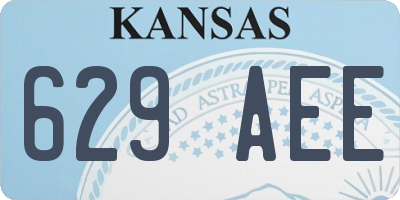 KS license plate 629AEE