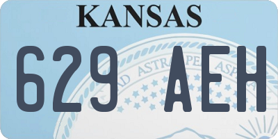 KS license plate 629AEH