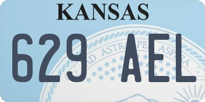 KS license plate 629AEL