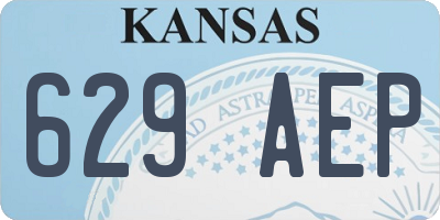 KS license plate 629AEP