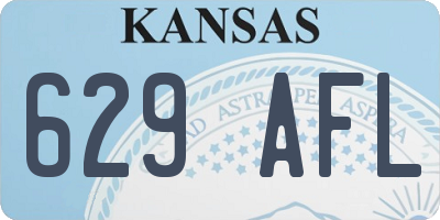 KS license plate 629AFL