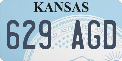KS license plate 629AGD
