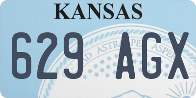 KS license plate 629AGX