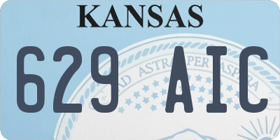 KS license plate 629AIC