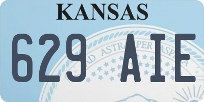 KS license plate 629AIE