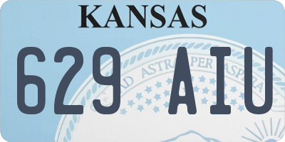 KS license plate 629AIU