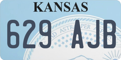 KS license plate 629AJB