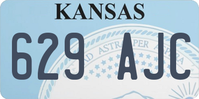 KS license plate 629AJC