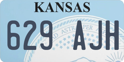 KS license plate 629AJH