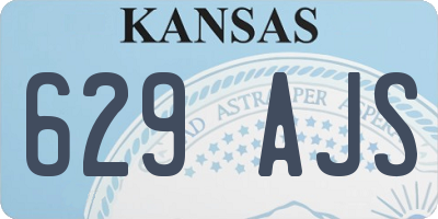 KS license plate 629AJS