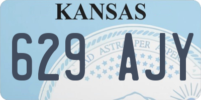 KS license plate 629AJY