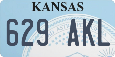 KS license plate 629AKL