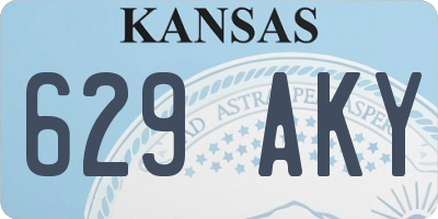 KS license plate 629AKY
