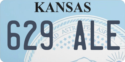 KS license plate 629ALE