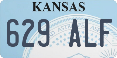 KS license plate 629ALF