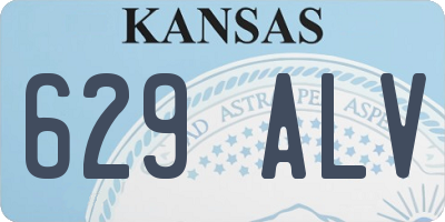 KS license plate 629ALV