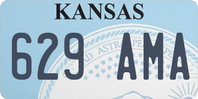 KS license plate 629AMA
