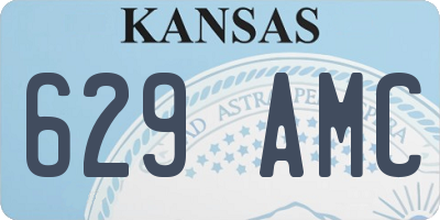 KS license plate 629AMC