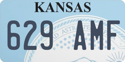 KS license plate 629AMF