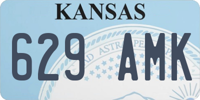 KS license plate 629AMK