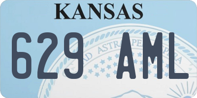 KS license plate 629AML