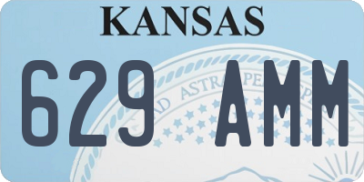 KS license plate 629AMM