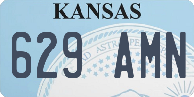 KS license plate 629AMN