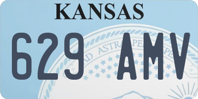KS license plate 629AMV