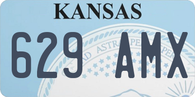 KS license plate 629AMX