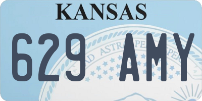 KS license plate 629AMY
