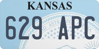KS license plate 629APC