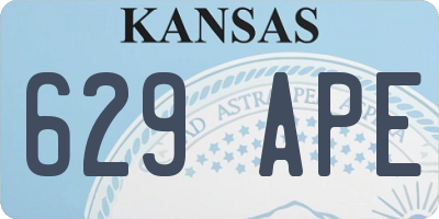 KS license plate 629APE