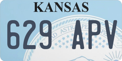 KS license plate 629APV